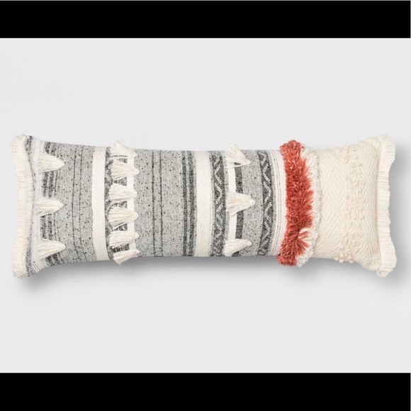 Opalhouse Other - Tufted Multi Fringe Oversized Lumbar Pillow